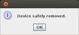 Device Safely Removed Device Safely Removed